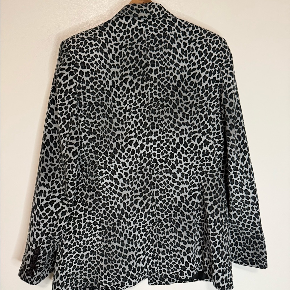 Allumette  AC Paris Animal Print Black & White Women's Blazer size 10 - Picture 8 of 14